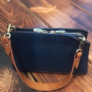 Navy Valentina Small Purse